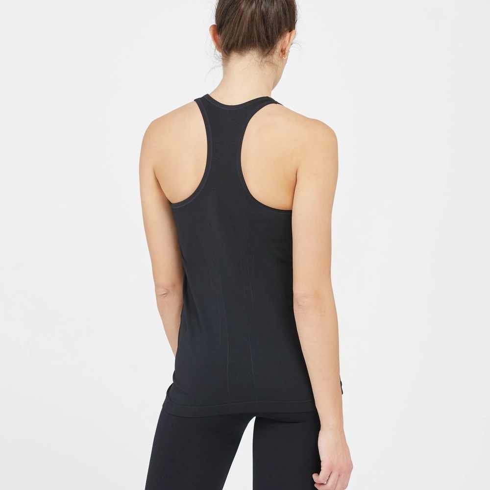 SPANX Look at Me Now Seamless Black Tank